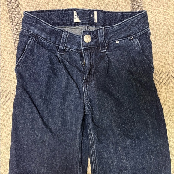 Abercrombie and Fitch Girls Dark Denim wide leg Jean - Picture 3 of 4